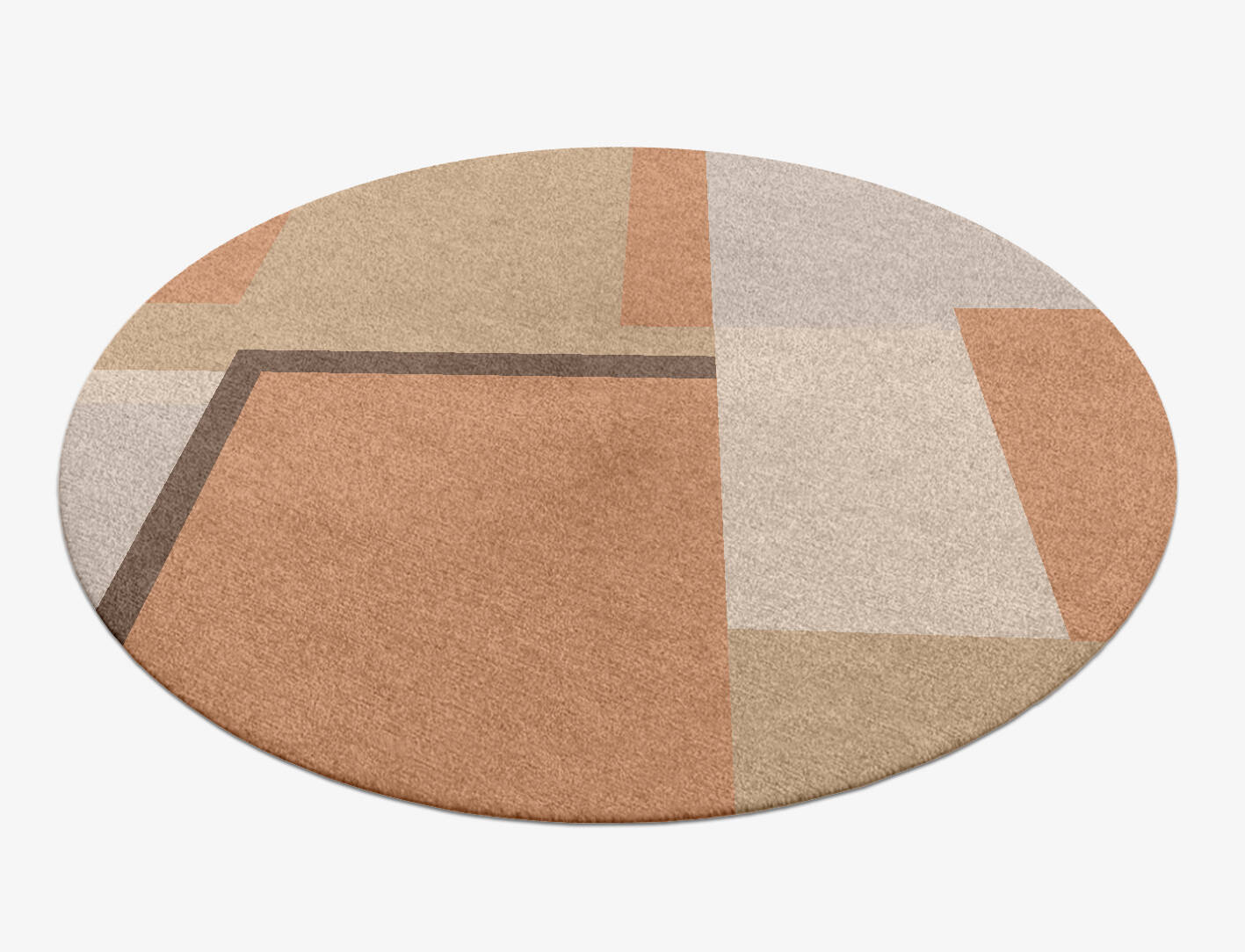 Echt  Round Hand Knotted Tibetan Wool Custom Rug by Rug Artisan