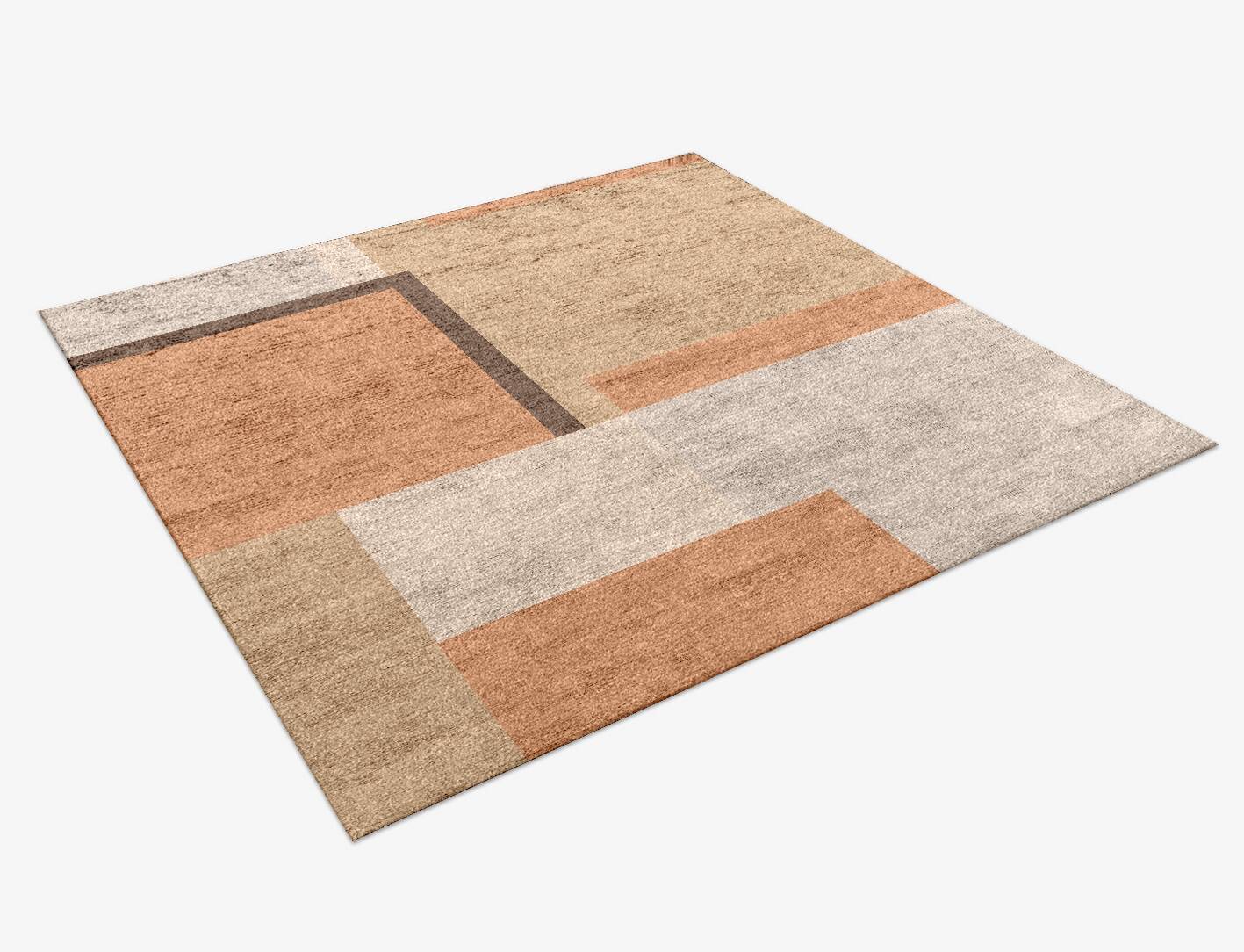 Echt  Square Hand Knotted Bamboo Silk Custom Rug by Rug Artisan
