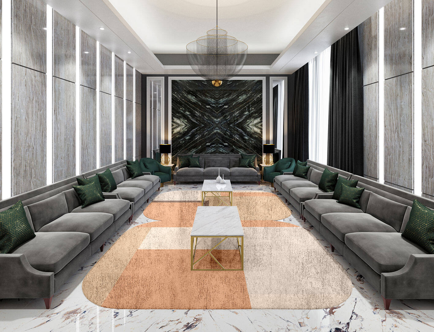 Echt  Eight Hand Tufted Bamboo Silk Custom Rug by Rug Artisan