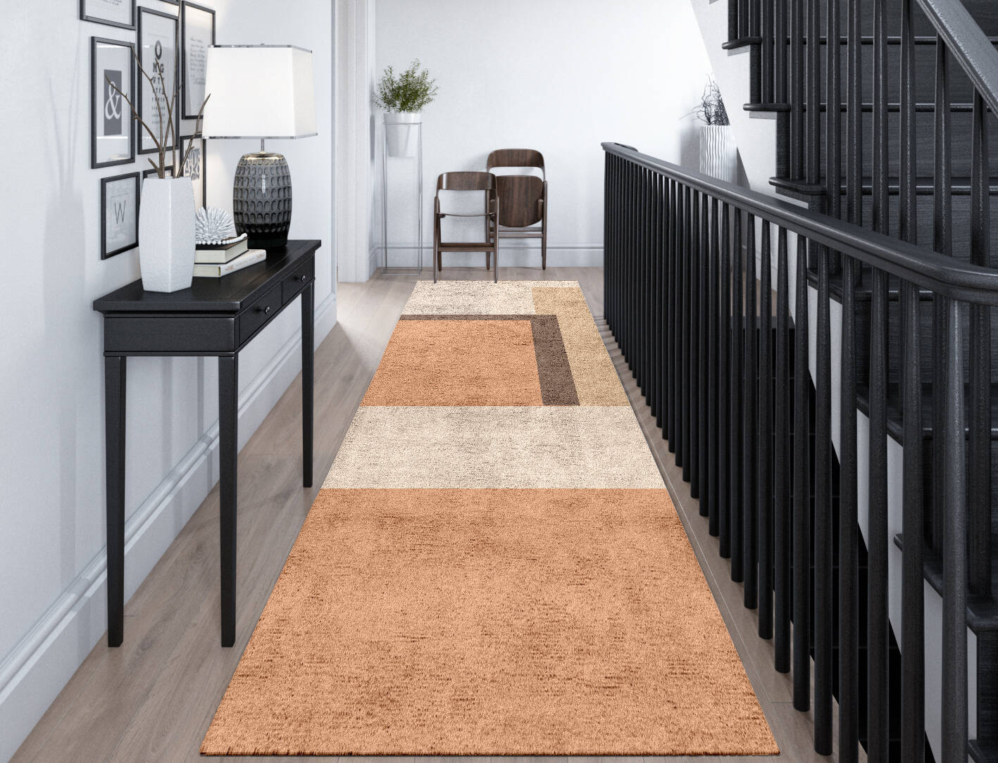 Echt  Runner Hand Tufted Bamboo Silk Custom Rug by Rug Artisan
