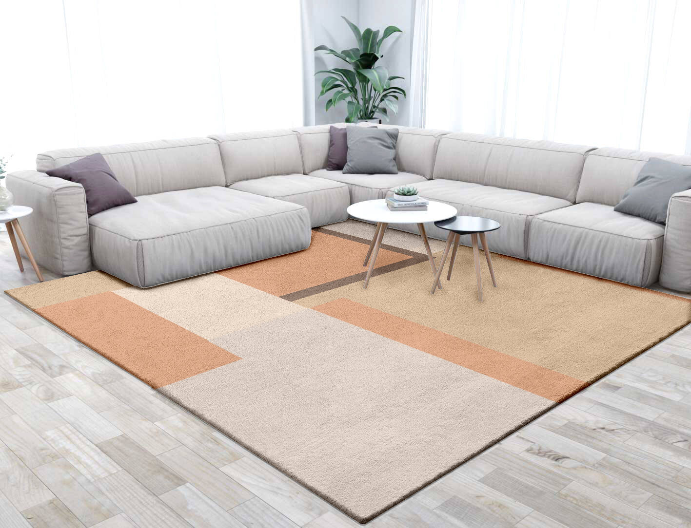 Echt  Square Hand Tufted Pure Wool Custom Rug by Rug Artisan