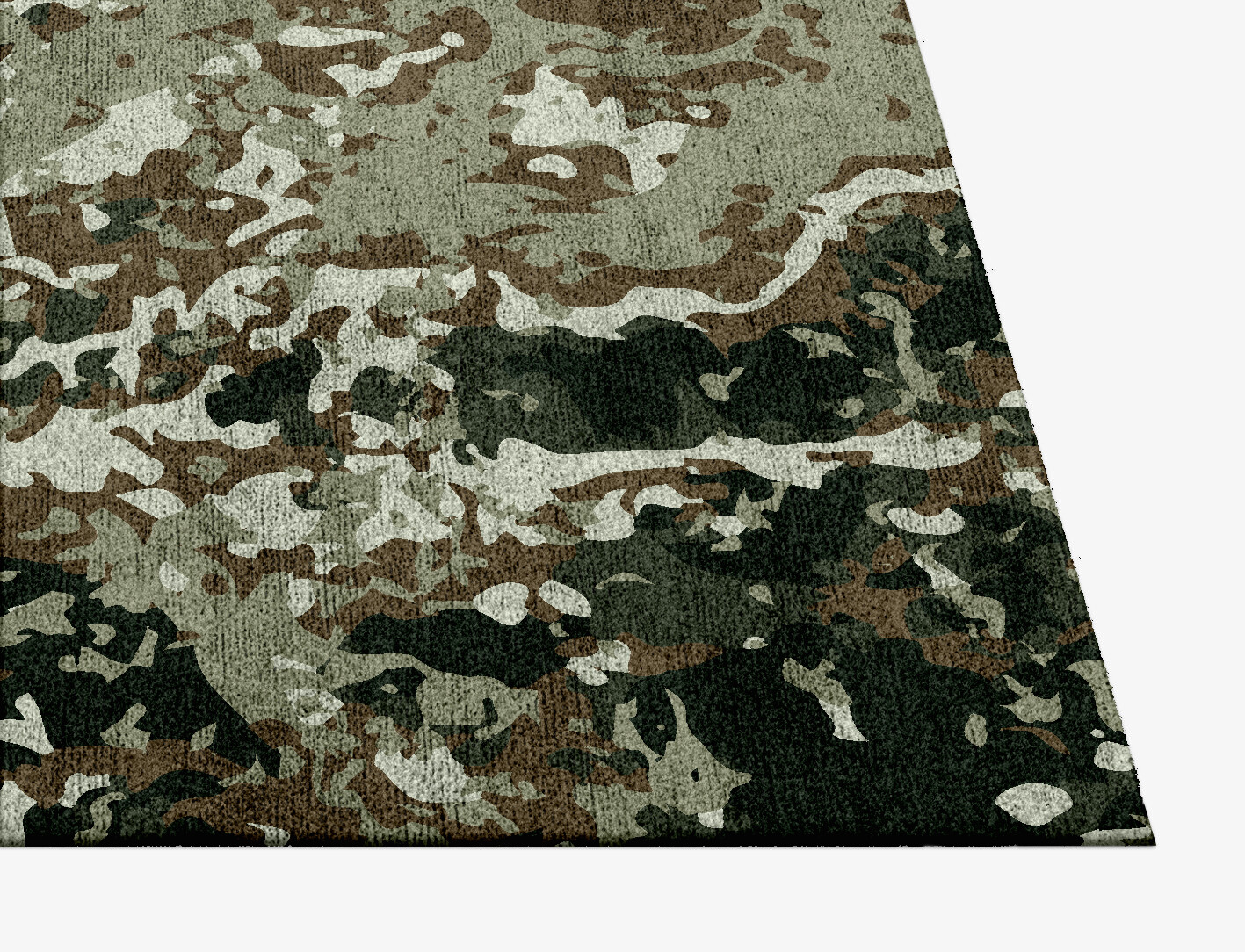 Eddy Surface Art Square Hand Knotted Bamboo Silk Custom Rug by Rug Artisan