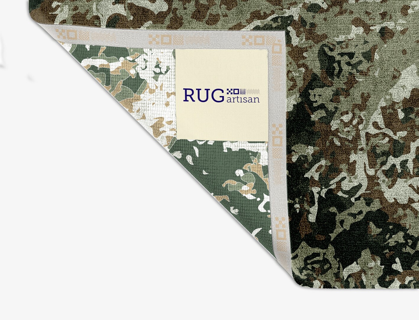 Eddy Surface Art Square Hand Knotted Bamboo Silk Custom Rug by Rug Artisan