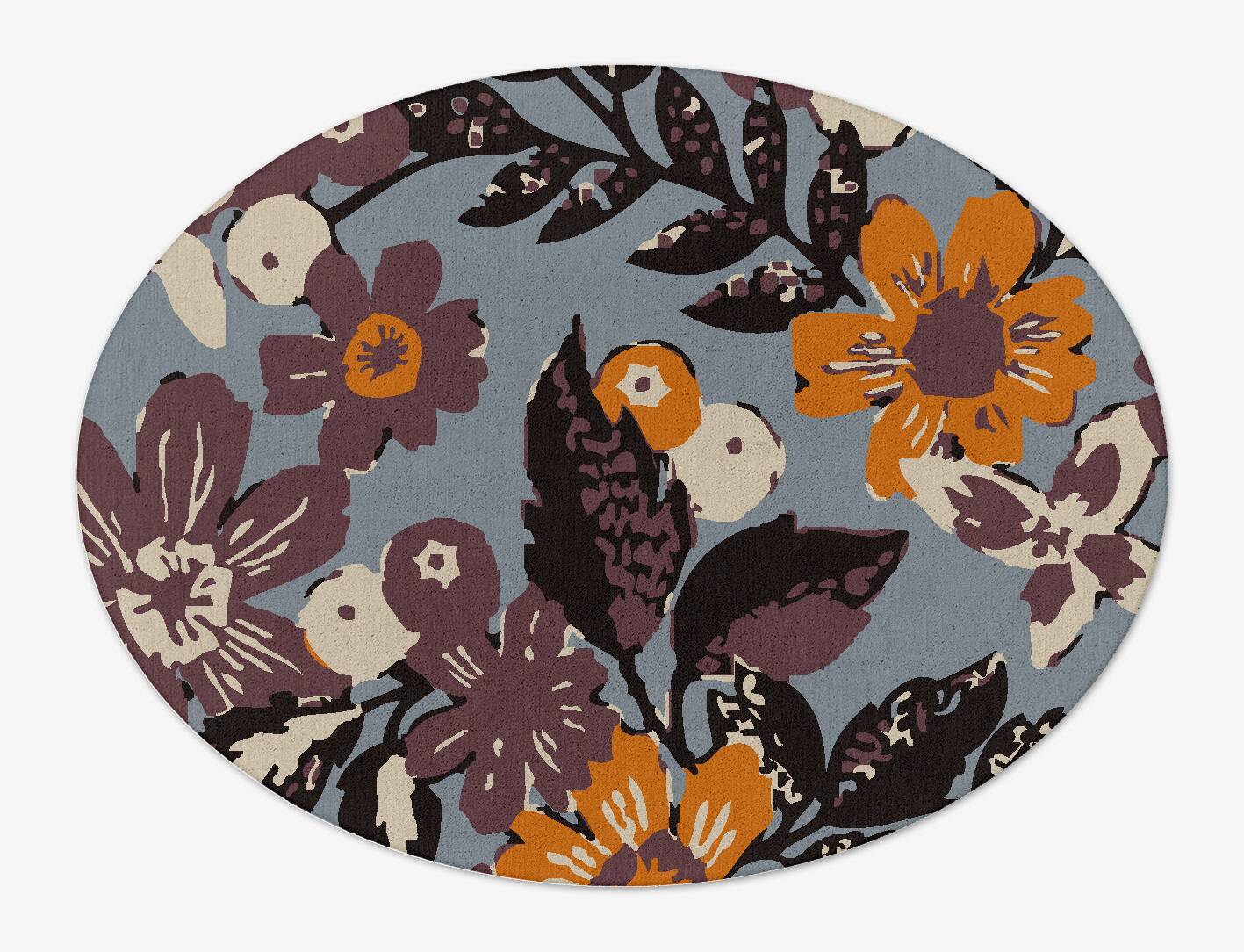 Eden Floral Oval Hand Tufted Pure Wool Custom Rug by Rug Artisan