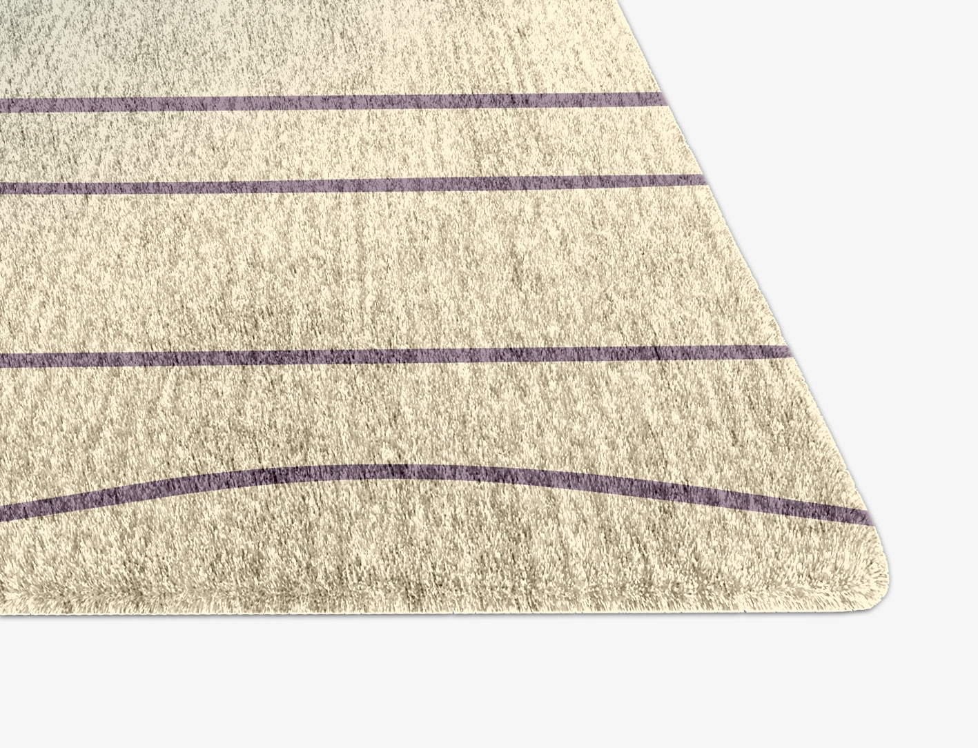 Edge Ombre Arch Hand Knotted Bamboo Silk Custom Rug by Rug Artisan
