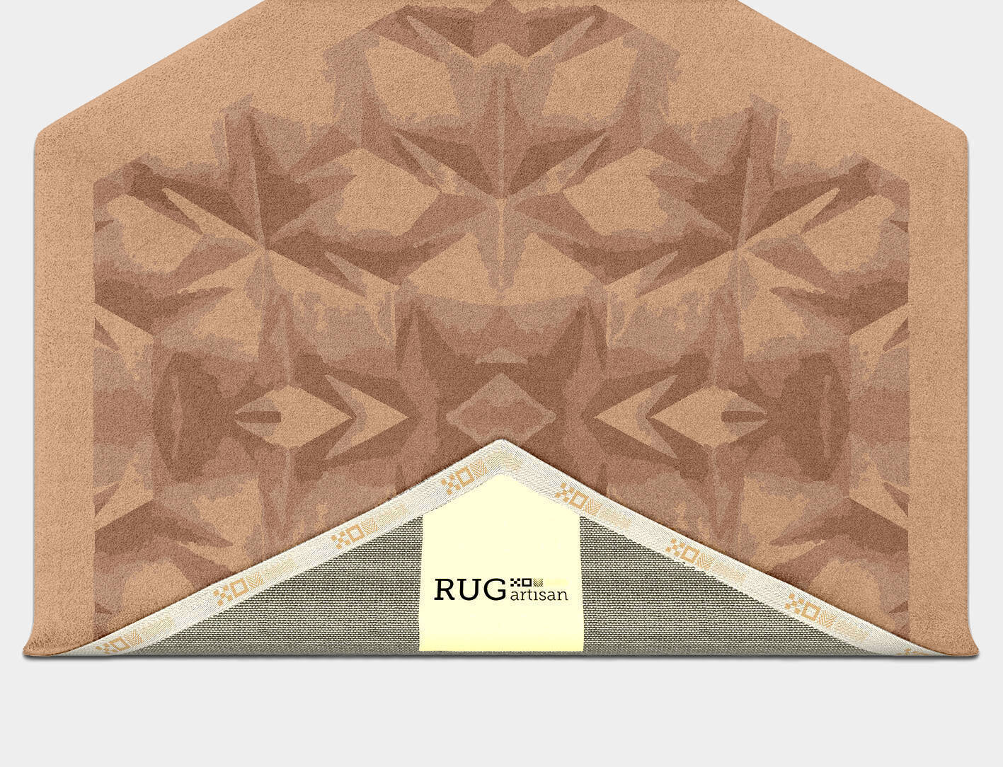 Edo Origami Hexagon Hand Tufted Pure Wool Custom Rug by Rug Artisan