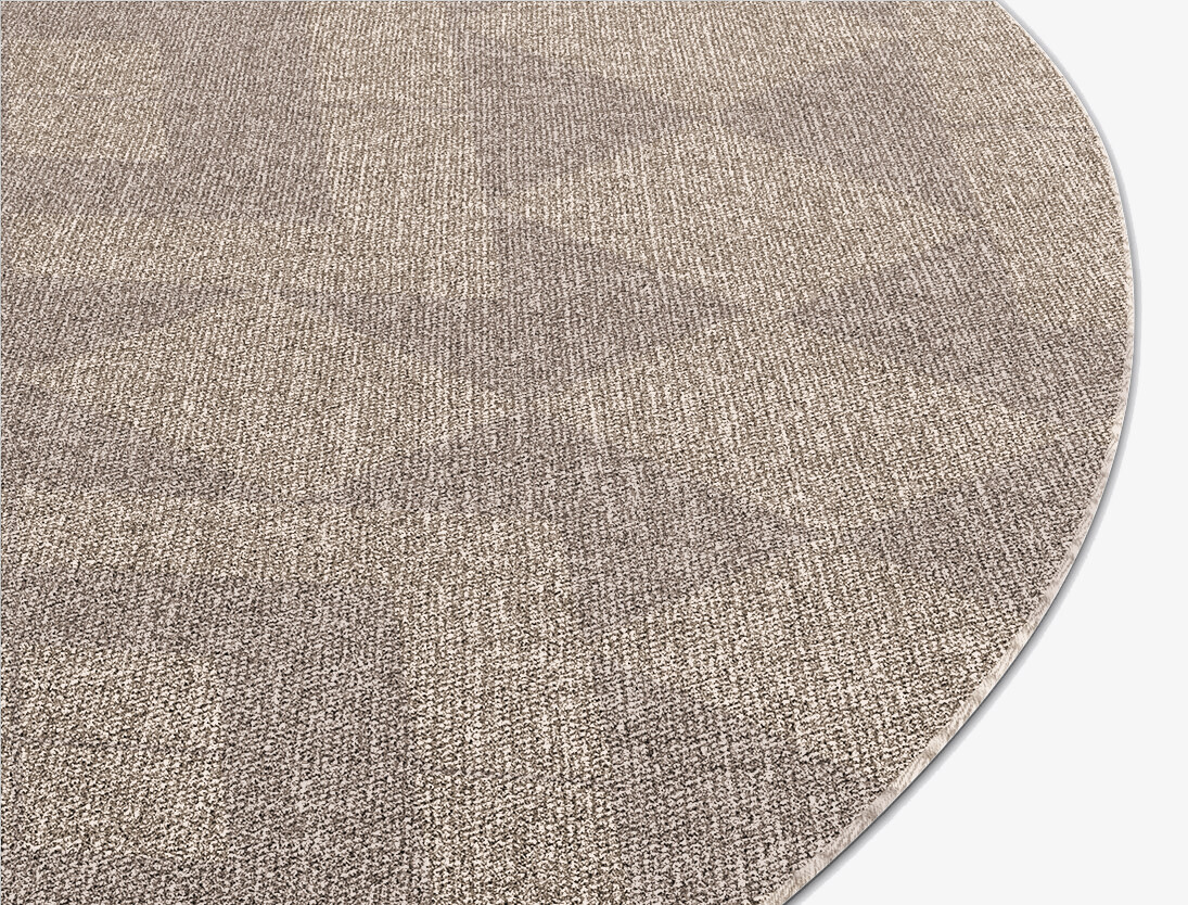 Eesome Minimalist Round Flatweave New Zealand Wool Custom Rug by Rug Artisan