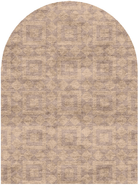 Eesome Minimalist Arch Hand Knotted Bamboo Silk Custom Rug by Rug Artisan