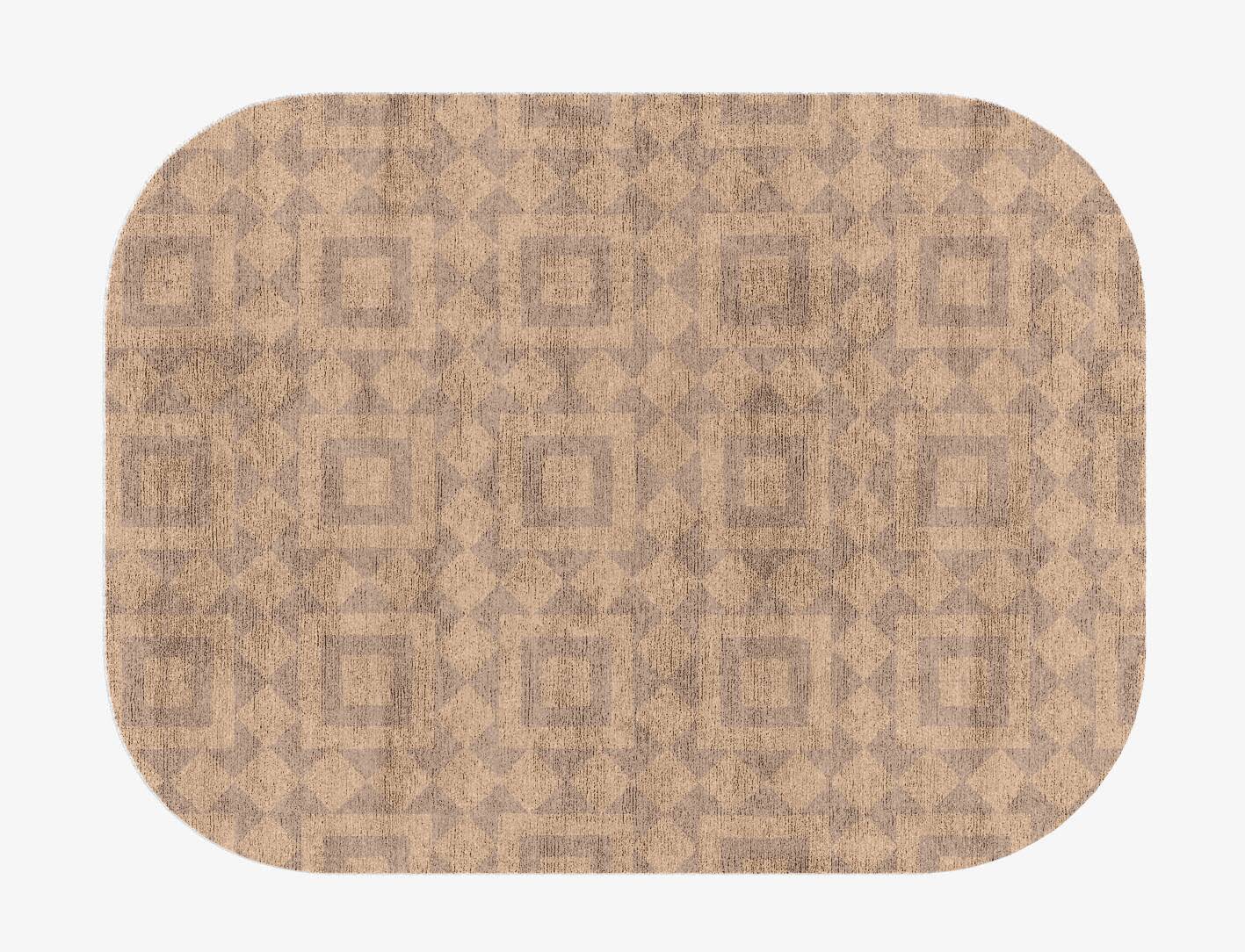 Eesome Minimalist Oblong Hand Knotted Bamboo Silk Custom Rug by Rug Artisan