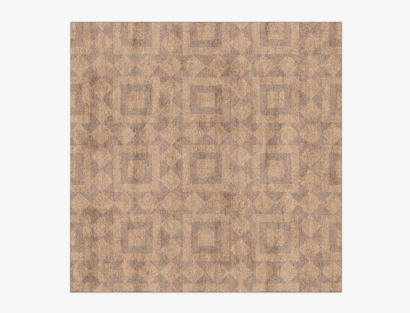 Eesome Minimalist Square Hand Knotted Bamboo Silk Custom Rug by Rug Artisan