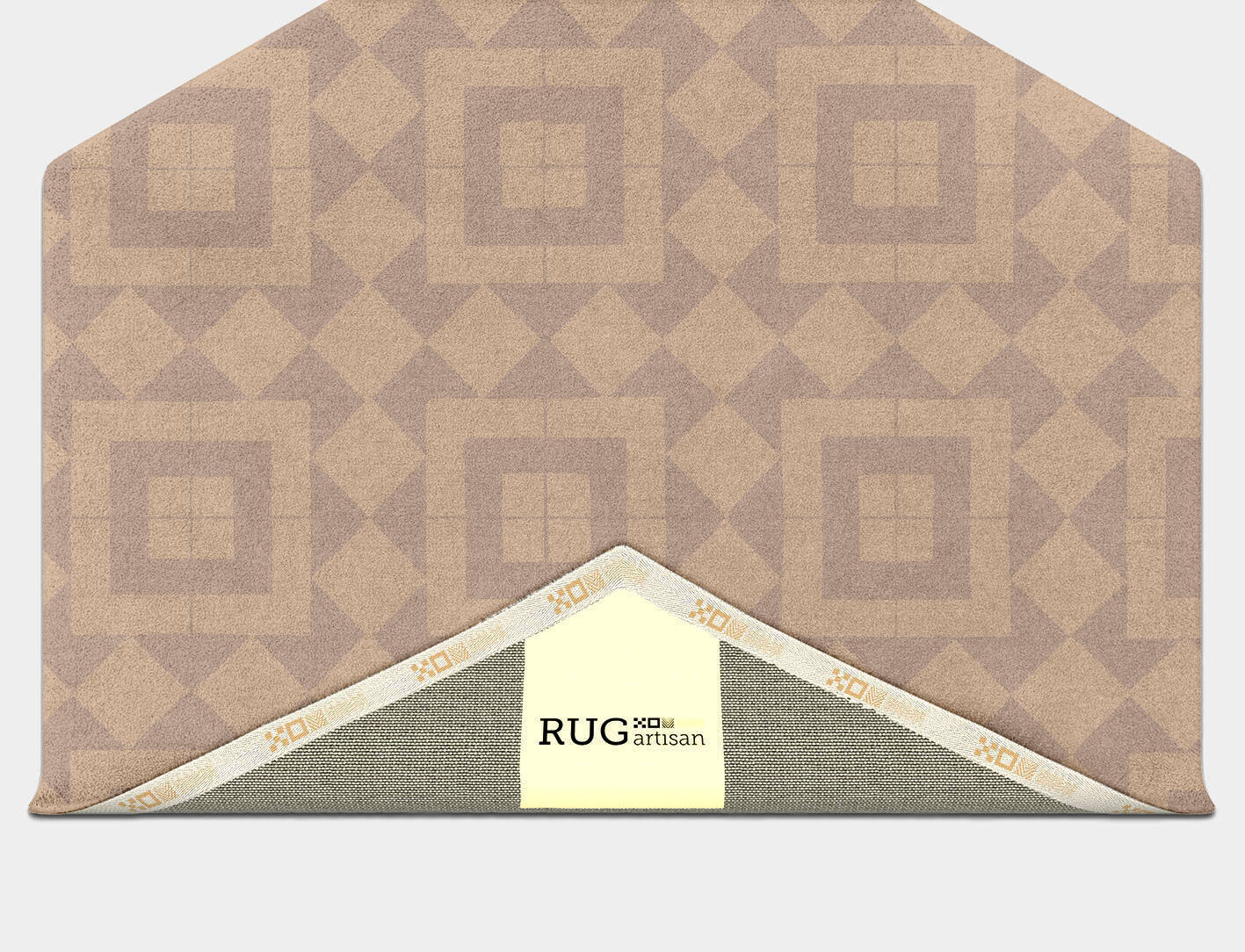 Eesome Minimalist Hexagon Hand Tufted Pure Wool Custom Rug by Rug Artisan