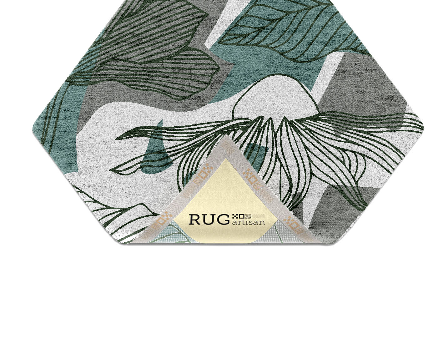Eglangtine Field of Flowers Diamond Hand Knotted Bamboo Silk Custom Rug by Rug Artisan