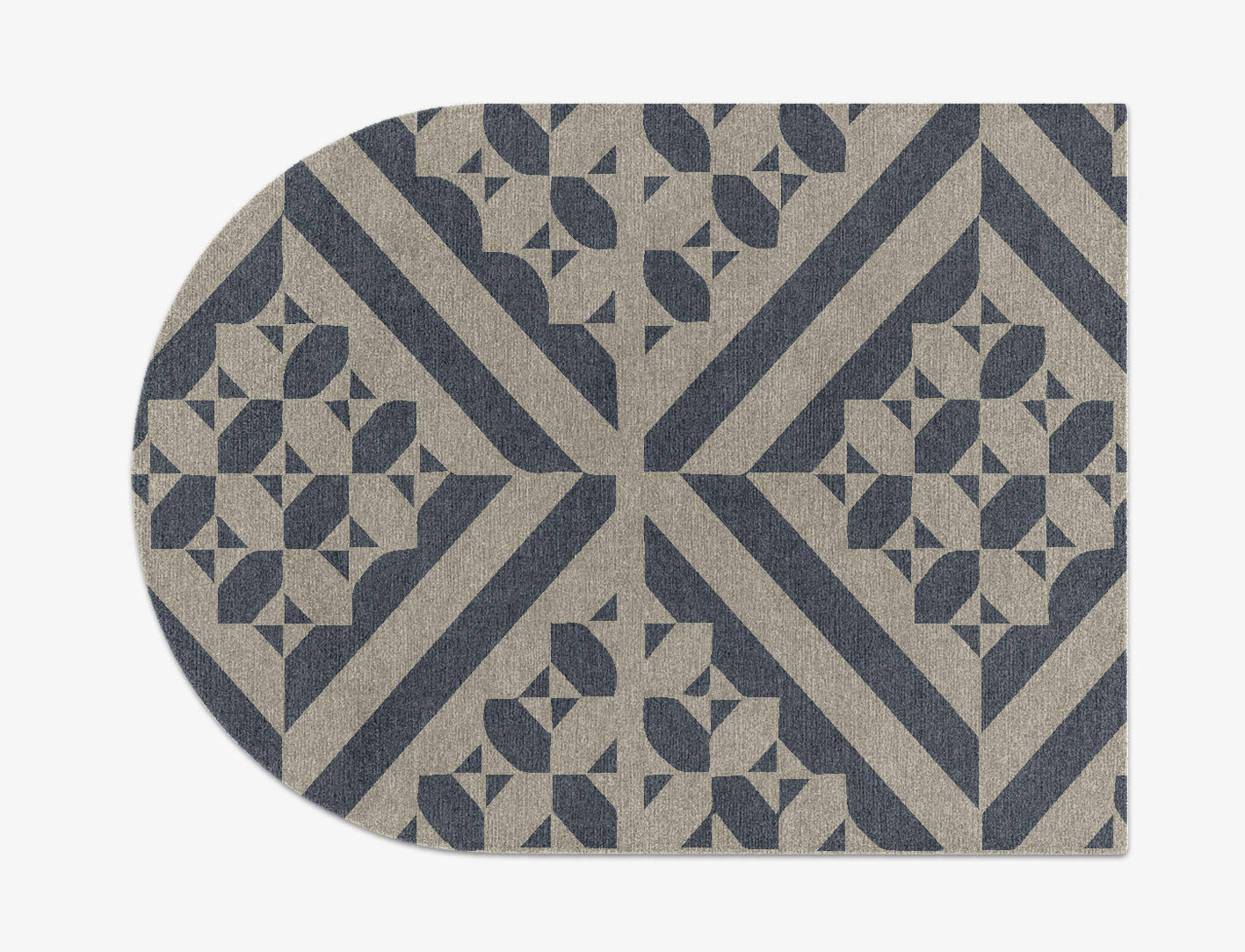 Elan Geometric Arch Hand Knotted Tibetan Wool Custom Rug by Rug Artisan