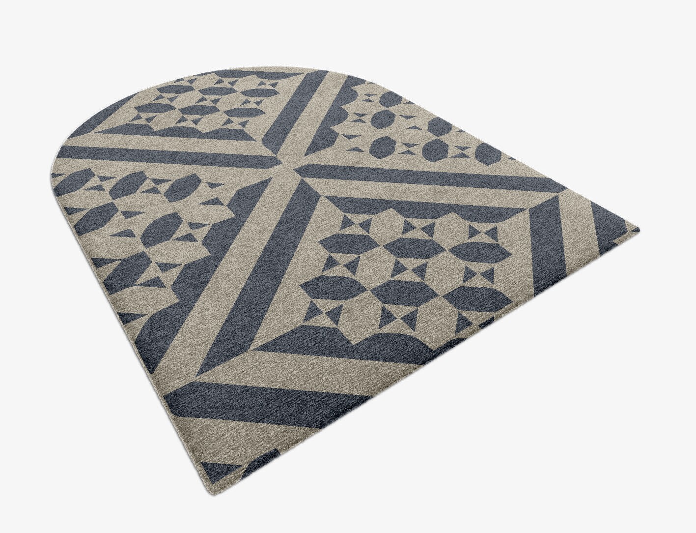 Elan Geometric Arch Hand Knotted Tibetan Wool Custom Rug by Rug Artisan