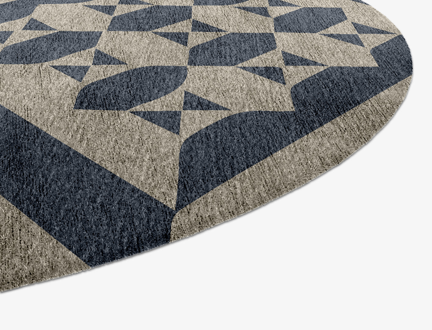 Elan Geometric Capsule Hand Knotted Bamboo Silk Custom Rug by Rug Artisan