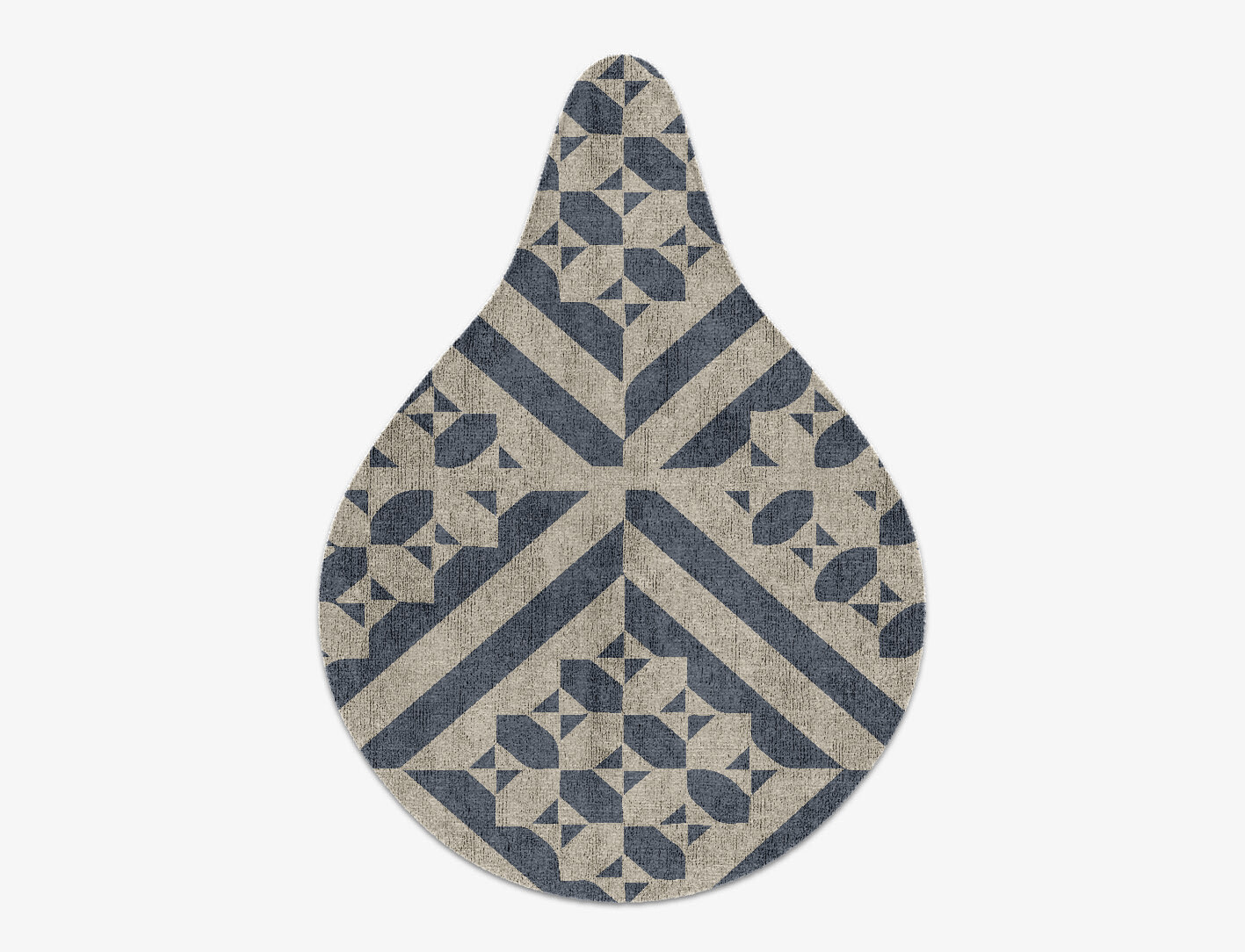 Elan Geometric Drop Hand Knotted Bamboo Silk Custom Rug by Rug Artisan