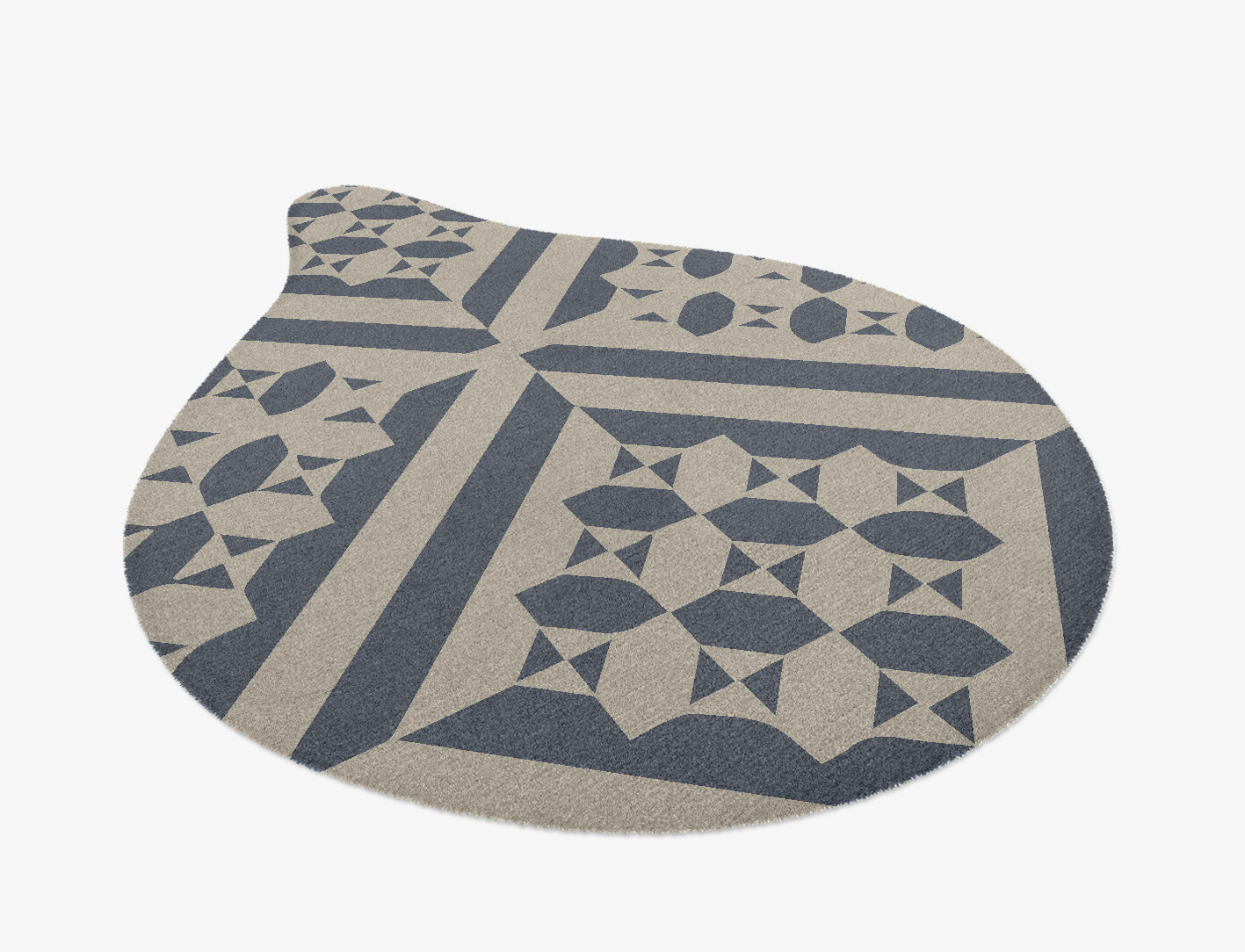 Elan Geometric Drop Hand Knotted Tibetan Wool Custom Rug by Rug Artisan