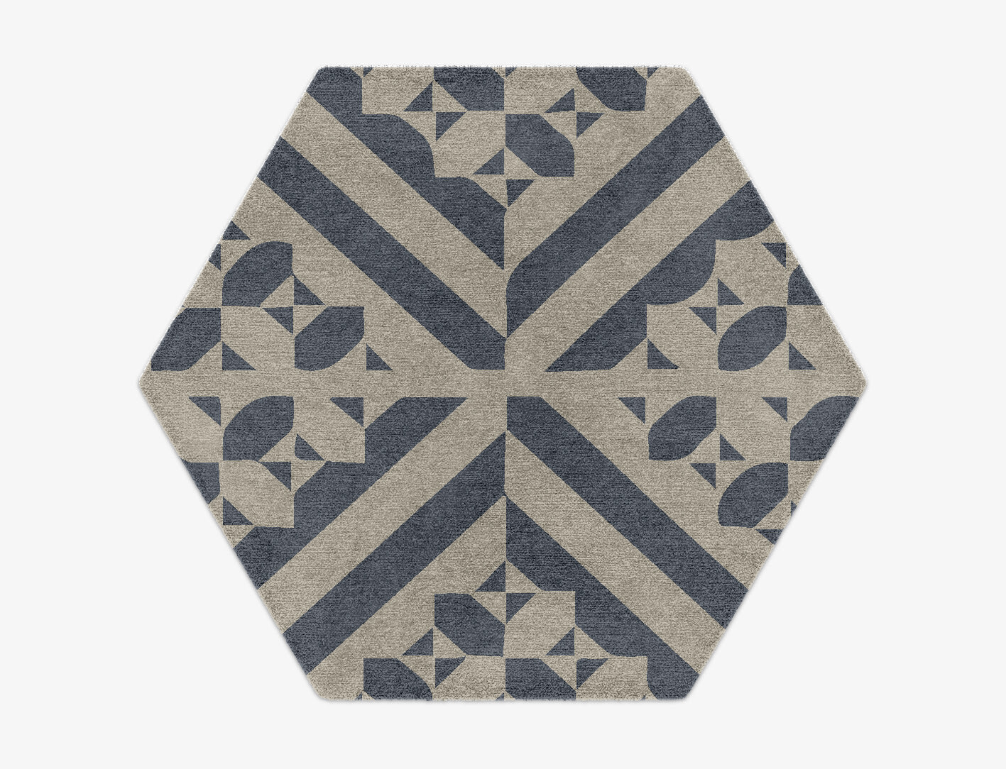 Elan Geometric Hexagon Hand Knotted Tibetan Wool Custom Rug by Rug Artisan