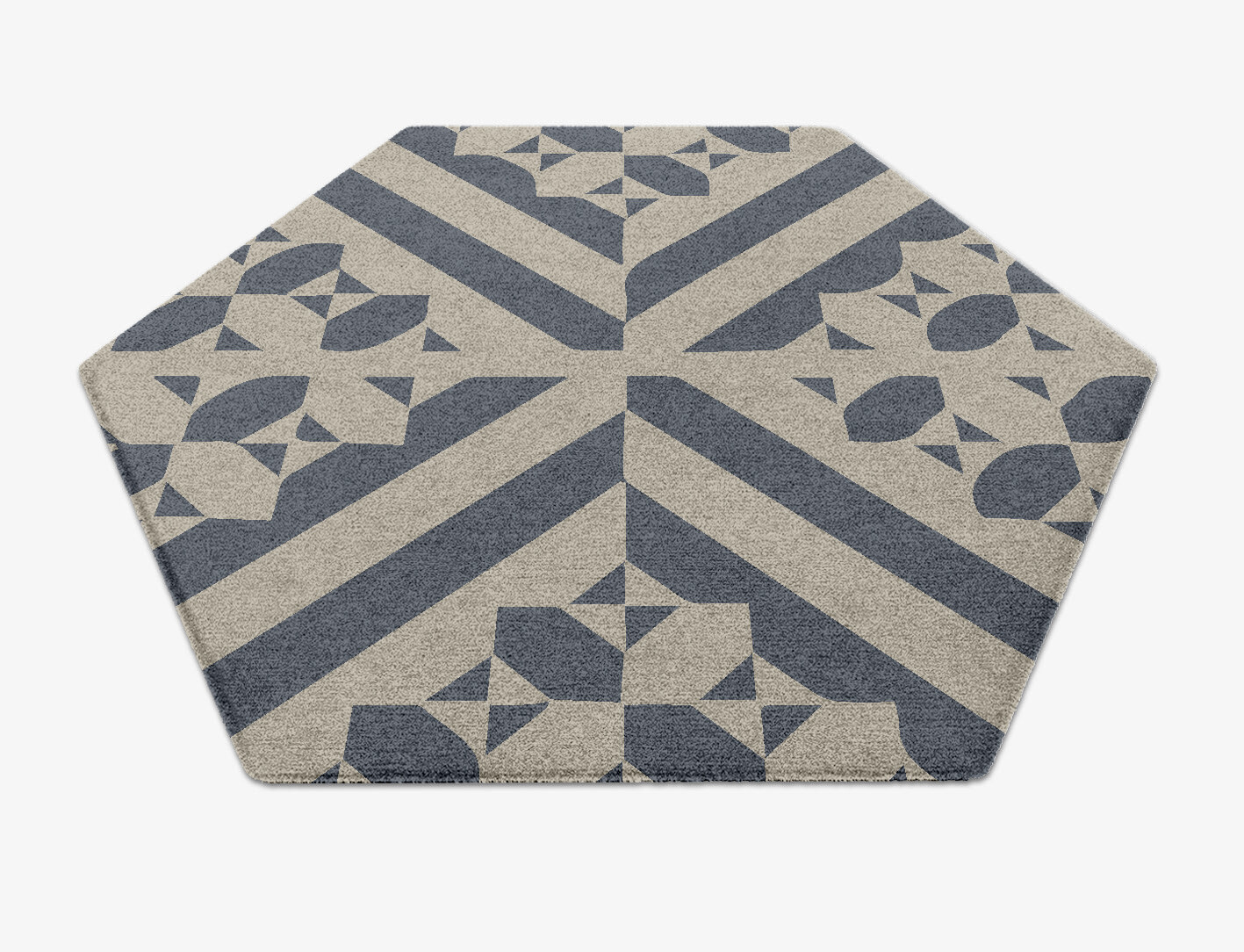 Elan Geometric Hexagon Hand Knotted Tibetan Wool Custom Rug by Rug Artisan