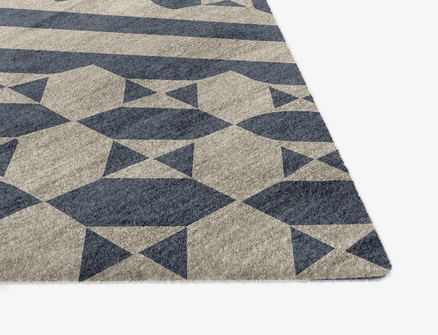 Elan Geometric Ogee Hand Knotted Bamboo Silk Custom Rug by Rug Artisan