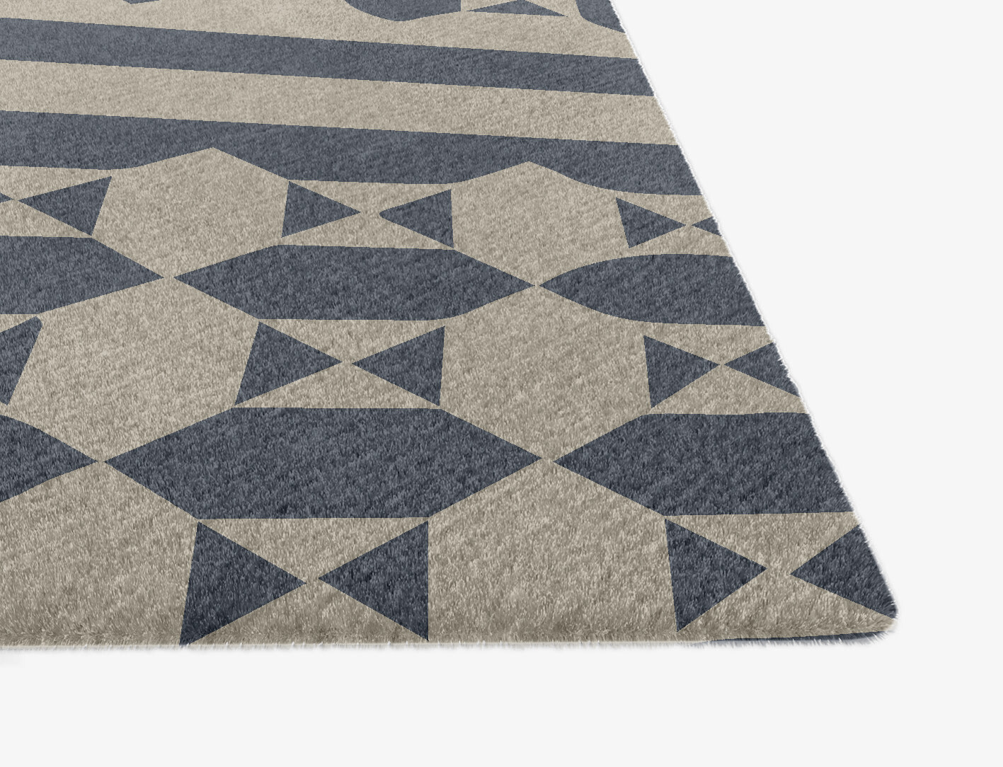 Elan Geometric Ogee Hand Knotted Tibetan Wool Custom Rug by Rug Artisan