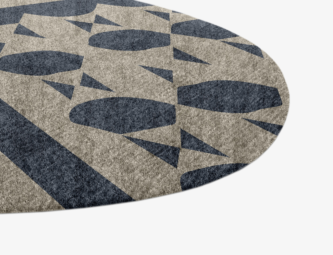Elan Geometric Splash Hand Knotted Bamboo Silk Custom Rug by Rug Artisan