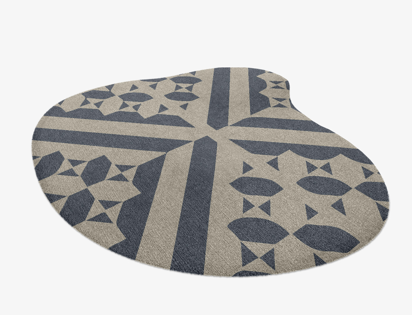 Elan Geometric Splash Hand Knotted Tibetan Wool Custom Rug by Rug Artisan