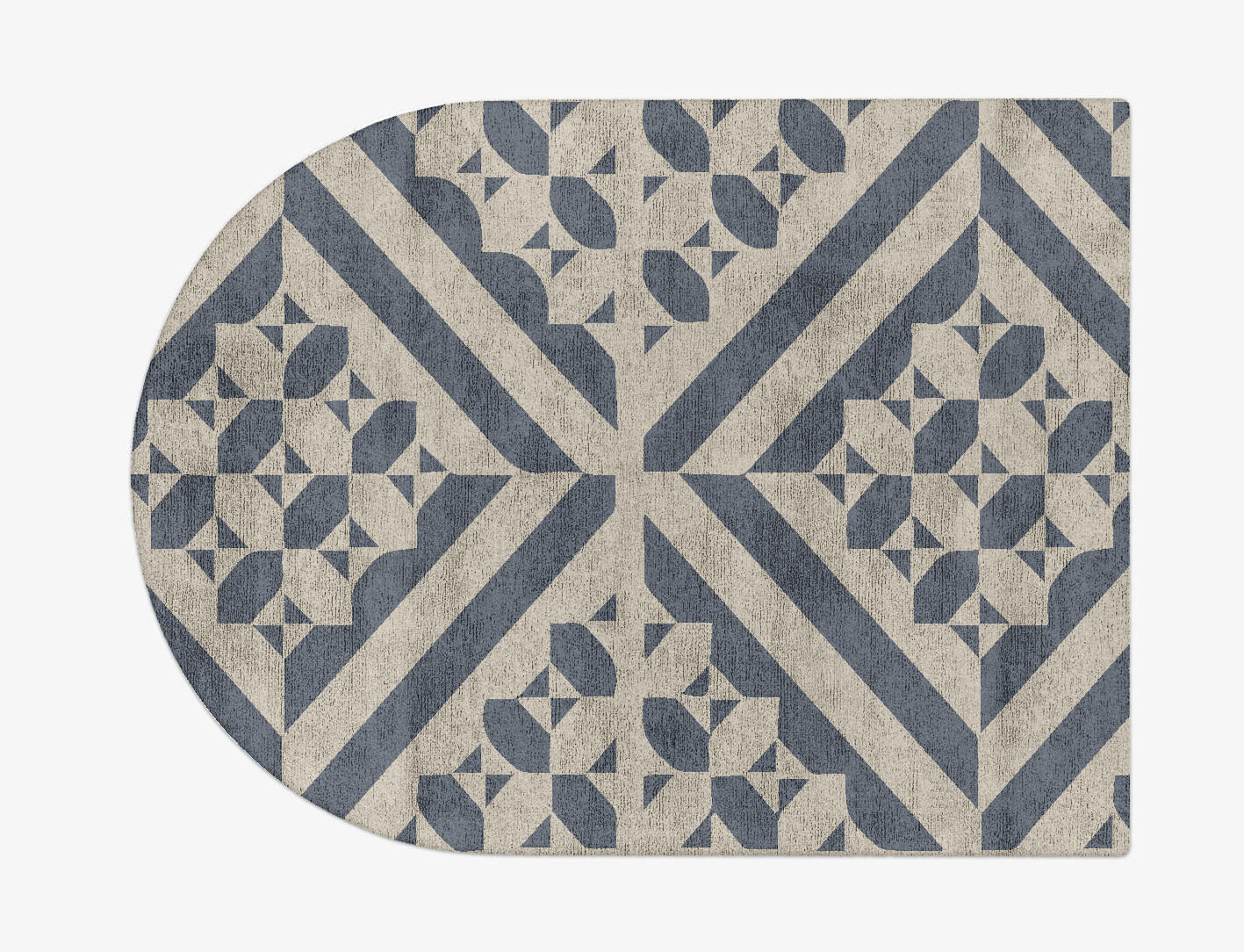 Elan Geometric Arch Hand Tufted Bamboo Silk Custom Rug by Rug Artisan
