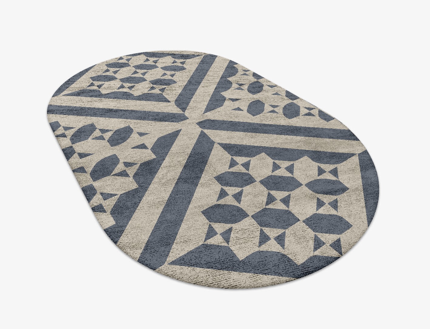 Elan Geometric Capsule Hand Tufted Bamboo Silk Custom Rug by Rug Artisan
