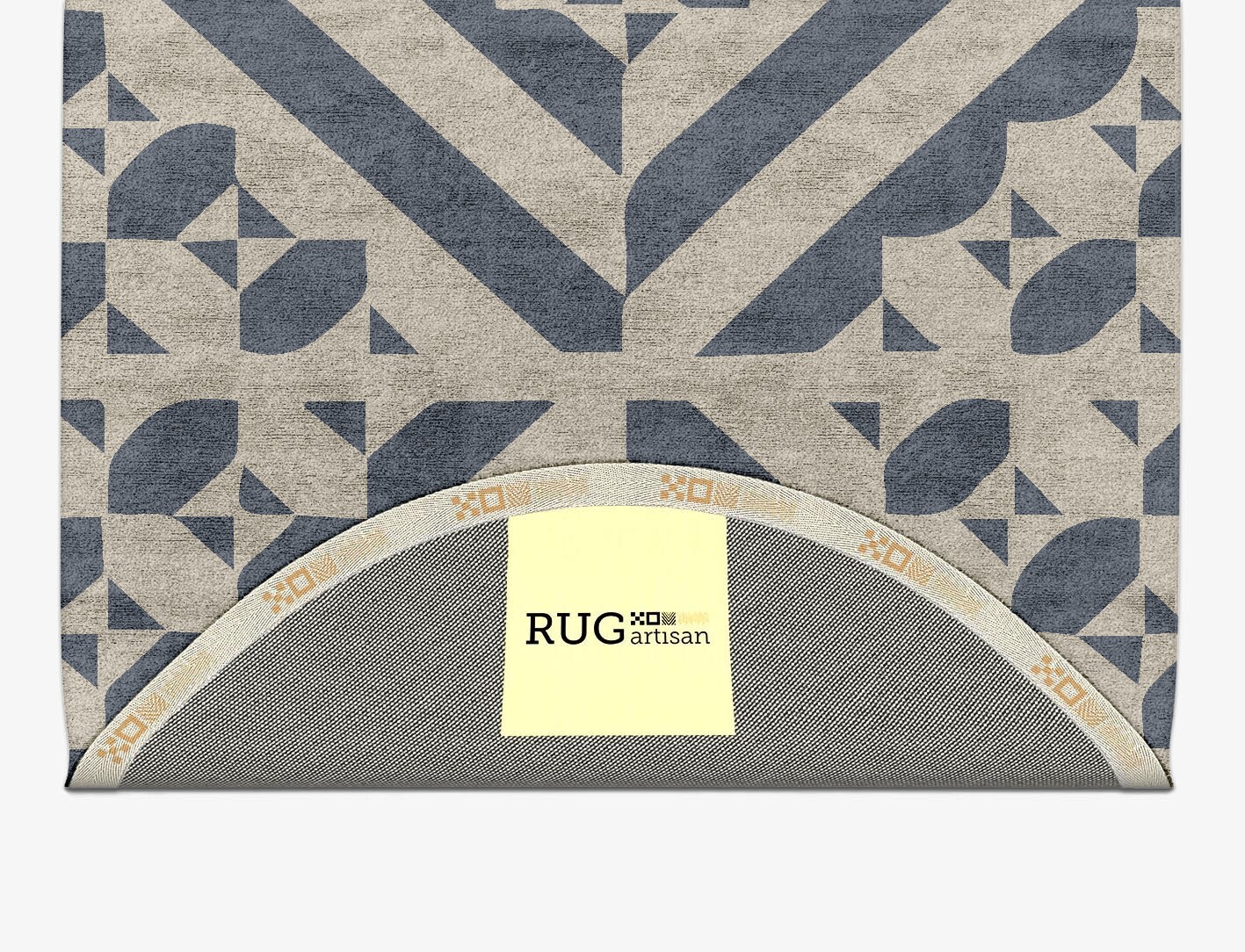 Elan Geometric Capsule Hand Tufted Bamboo Silk Custom Rug by Rug Artisan