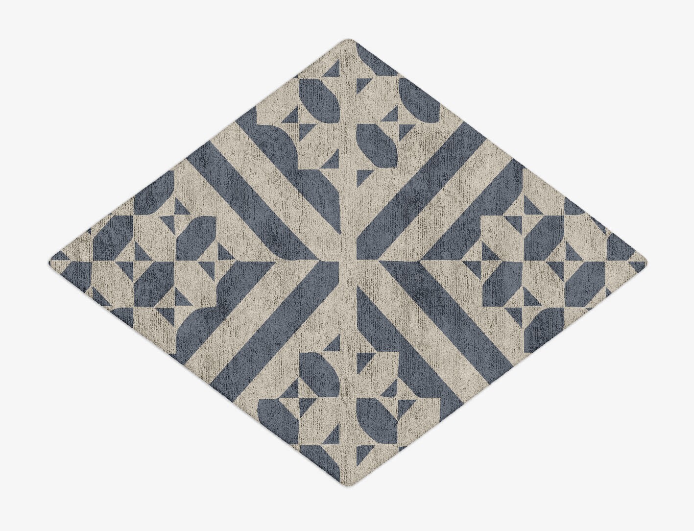 Elan Geometric Diamond Hand Tufted Bamboo Silk Custom Rug by Rug Artisan