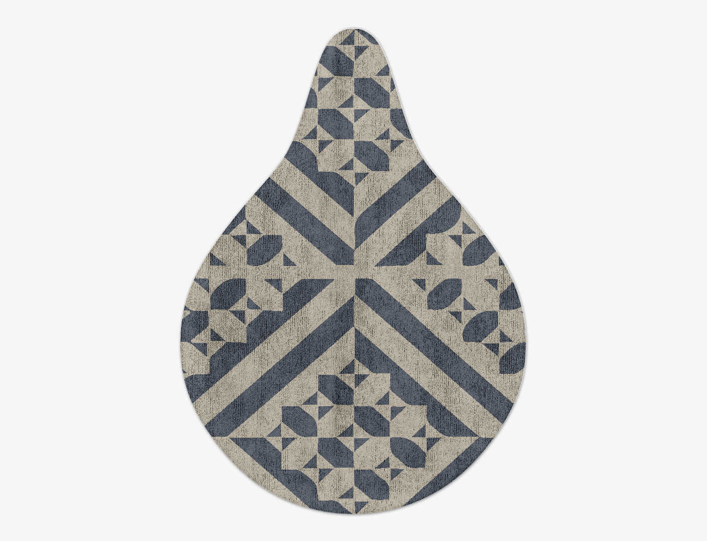 Elan Geometric Drop Hand Tufted Bamboo Silk Custom Rug by Rug Artisan