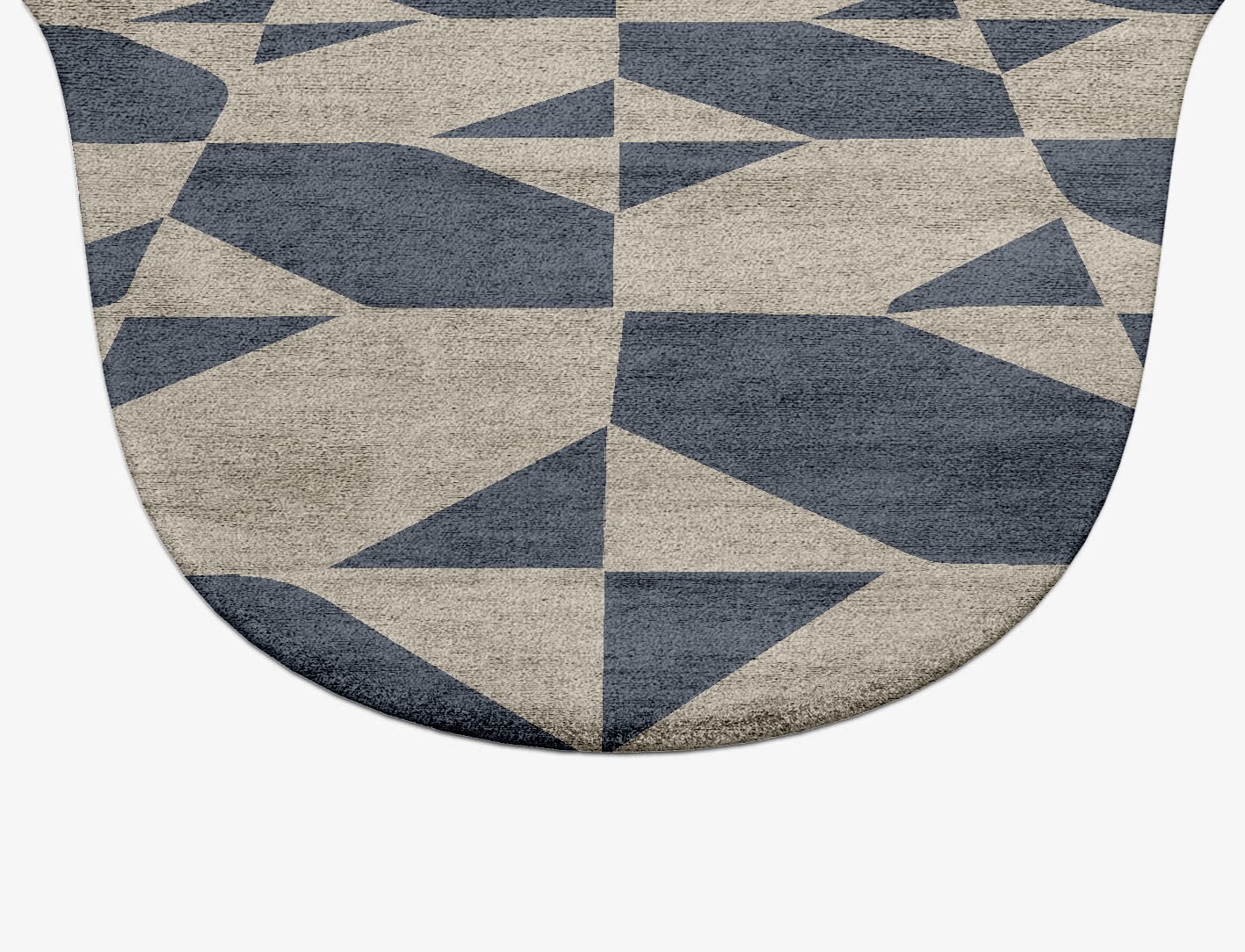 Elan Geometric Drop Hand Tufted Bamboo Silk Custom Rug by Rug Artisan