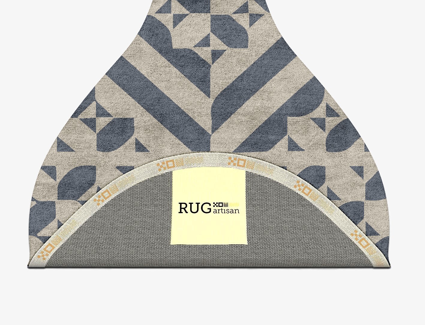 Elan Geometric Drop Hand Tufted Bamboo Silk Custom Rug by Rug Artisan