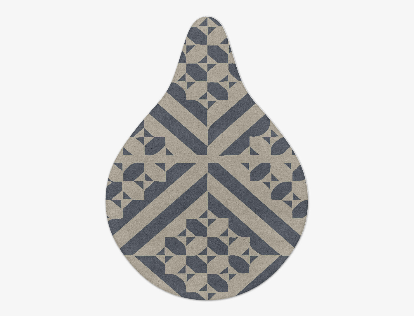 Elan Geometric Drop Hand Tufted Pure Wool Custom Rug by Rug Artisan