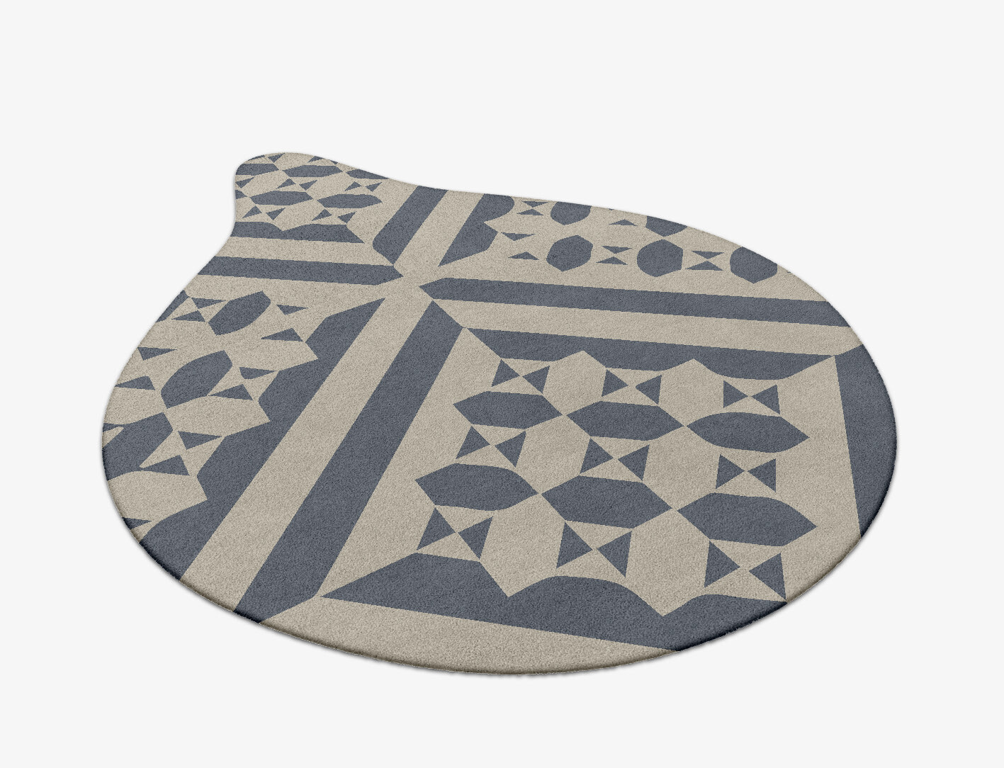 Elan Geometric Drop Hand Tufted Pure Wool Custom Rug by Rug Artisan