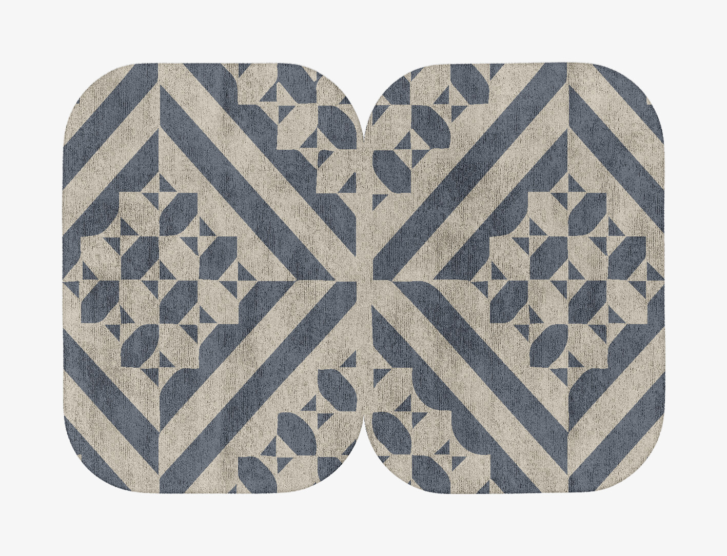 Elan Geometric Eight Hand Tufted Bamboo Silk Custom Rug by Rug Artisan