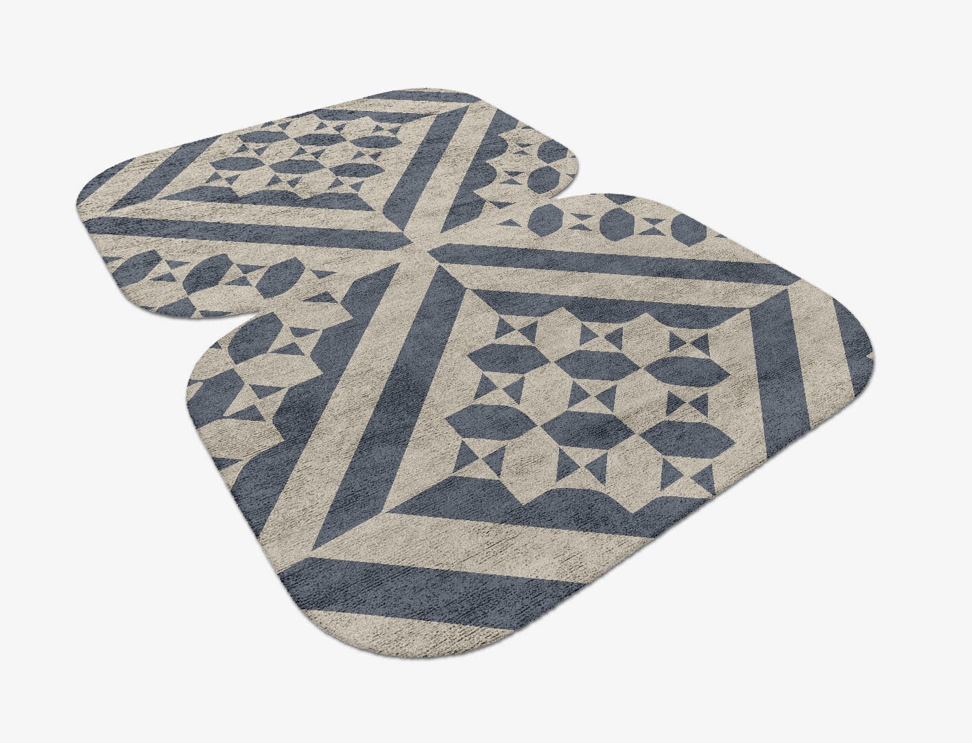 Elan Geometric Eight Hand Tufted Bamboo Silk Custom Rug by Rug Artisan
