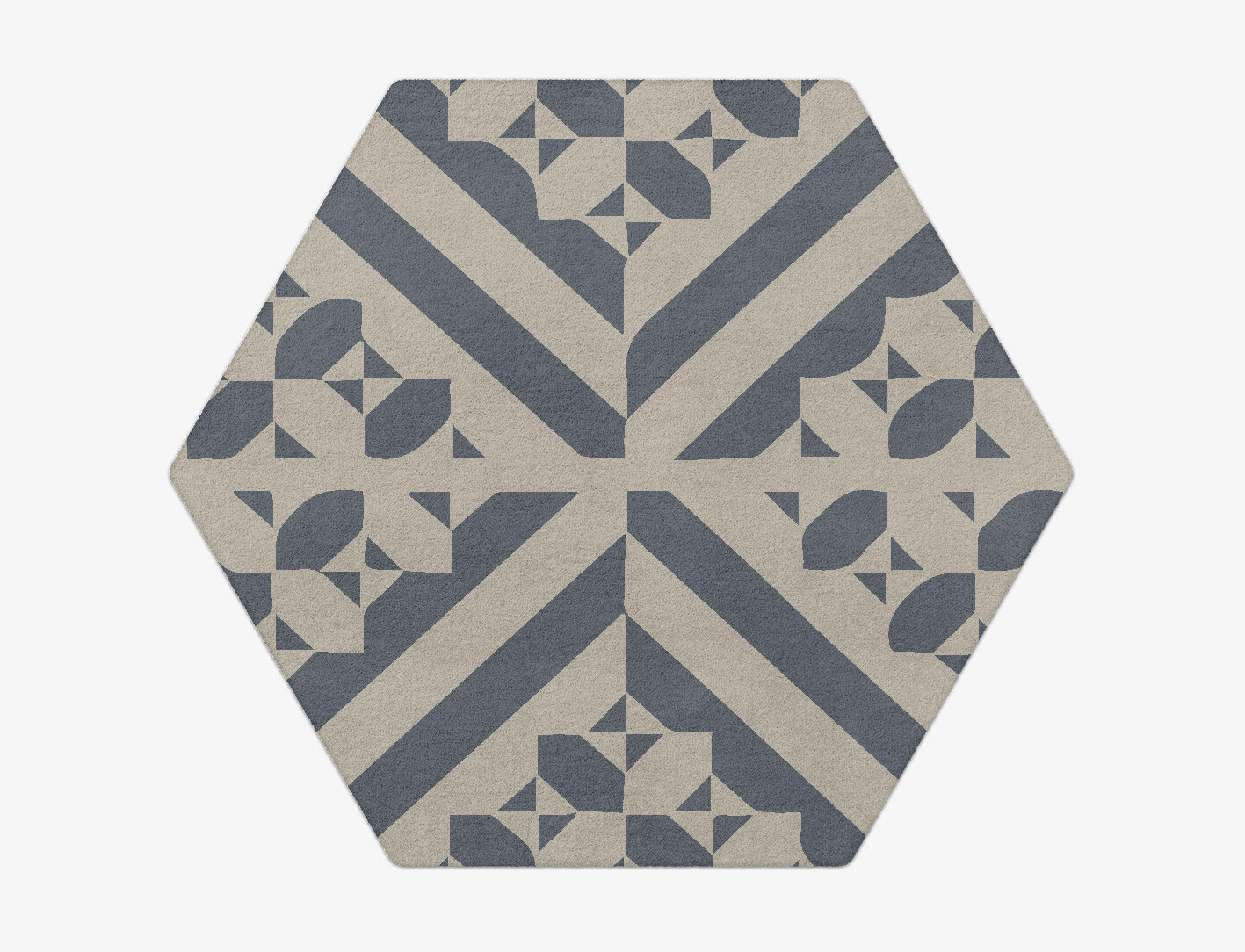 Elan Geometric Hexagon Hand Tufted Pure Wool Custom Rug by Rug Artisan