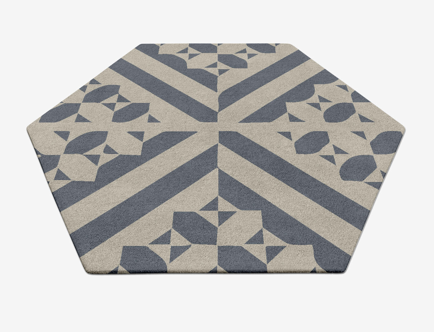 Elan Geometric Hexagon Hand Tufted Pure Wool Custom Rug by Rug Artisan