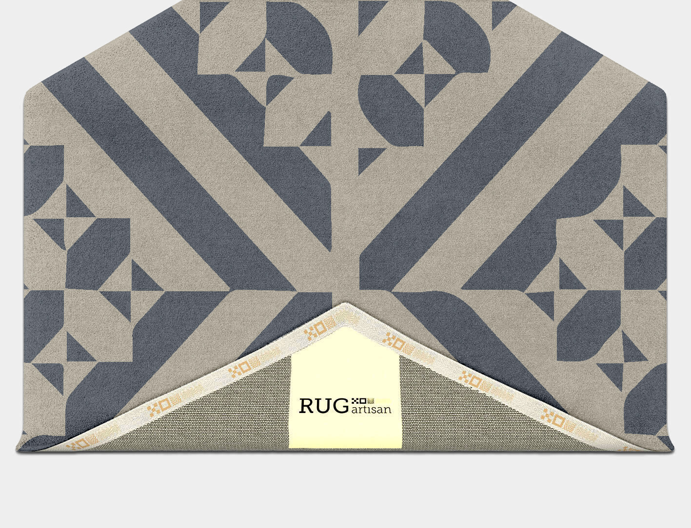 Elan Geometric Hexagon Hand Tufted Pure Wool Custom Rug by Rug Artisan
