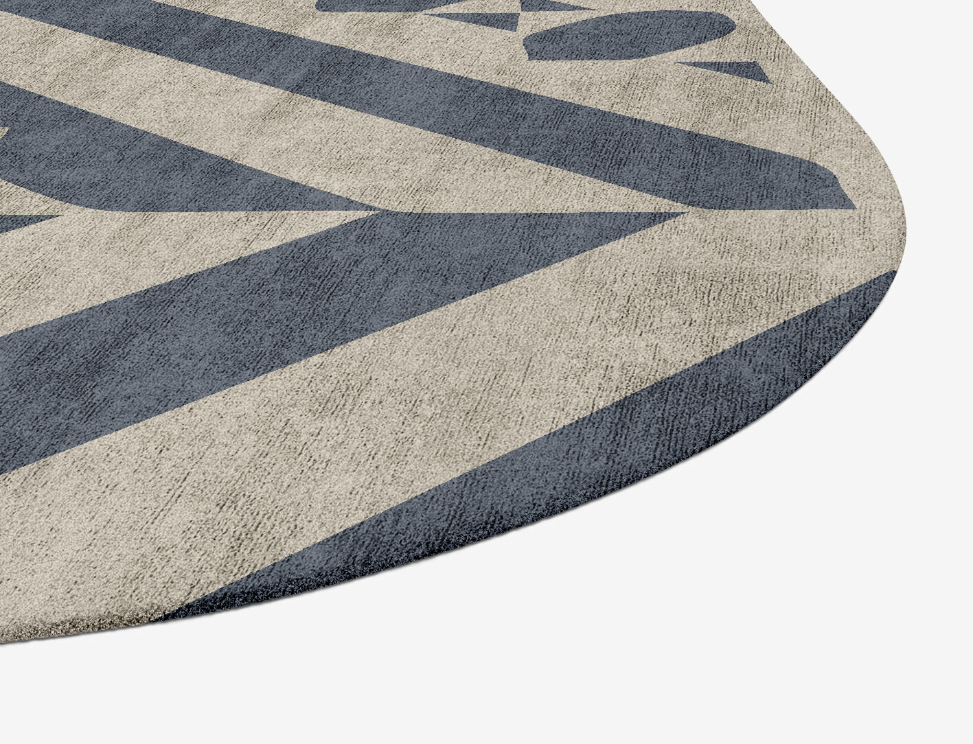 Elan Geometric Oblong Hand Tufted Bamboo Silk Custom Rug by Rug Artisan