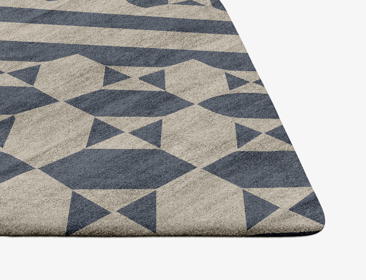 Elan Geometric Ogee Hand Tufted Bamboo Silk Custom Rug by Rug Artisan