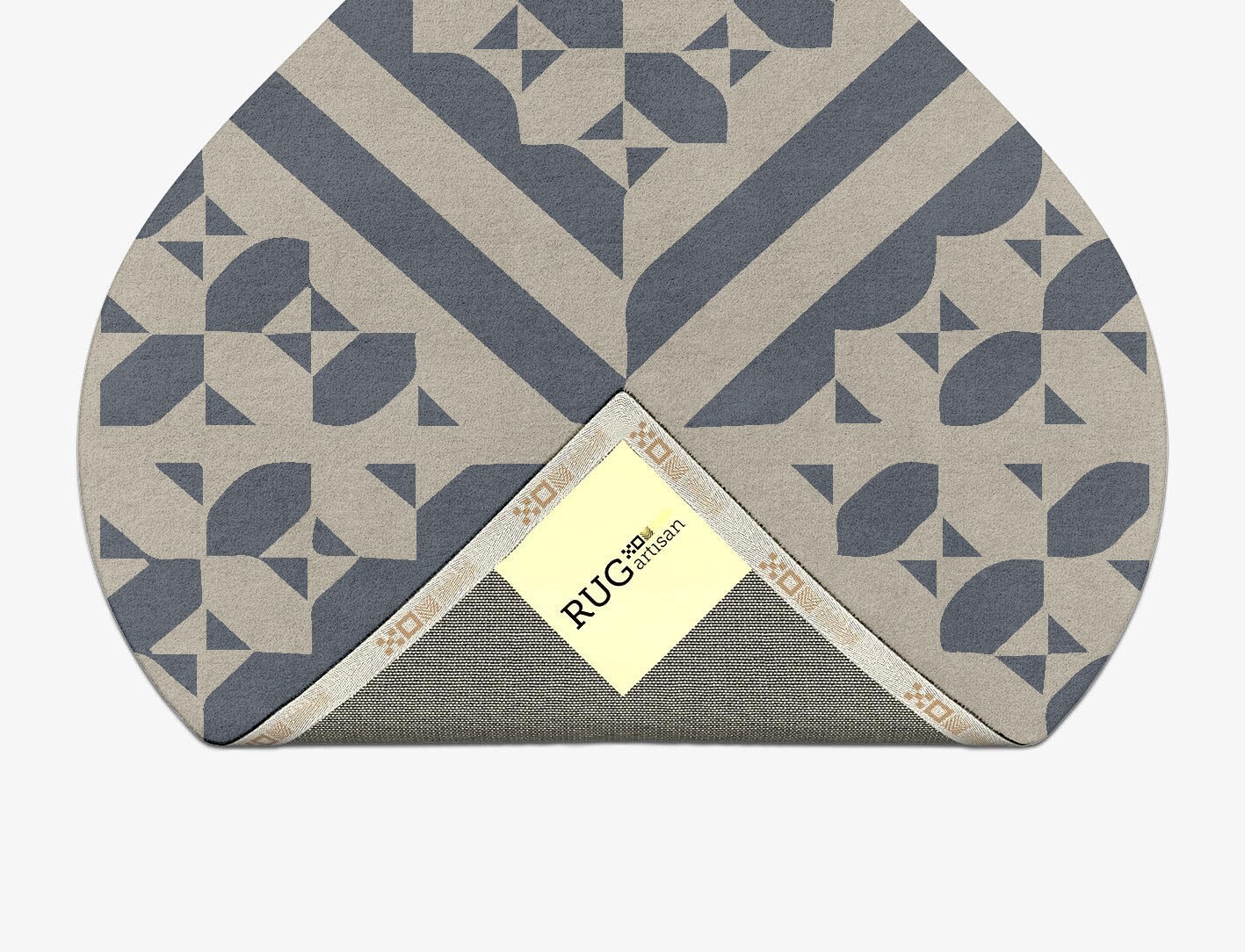 Elan Geometric Ogee Hand Tufted Pure Wool Custom Rug by Rug Artisan