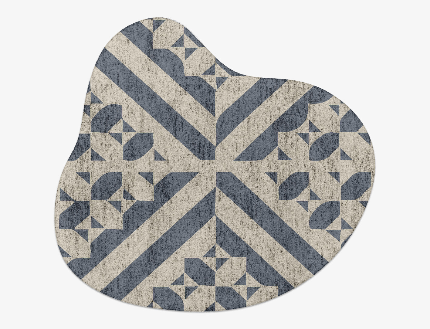 Elan Geometric Splash Hand Tufted Bamboo Silk Custom Rug by Rug Artisan