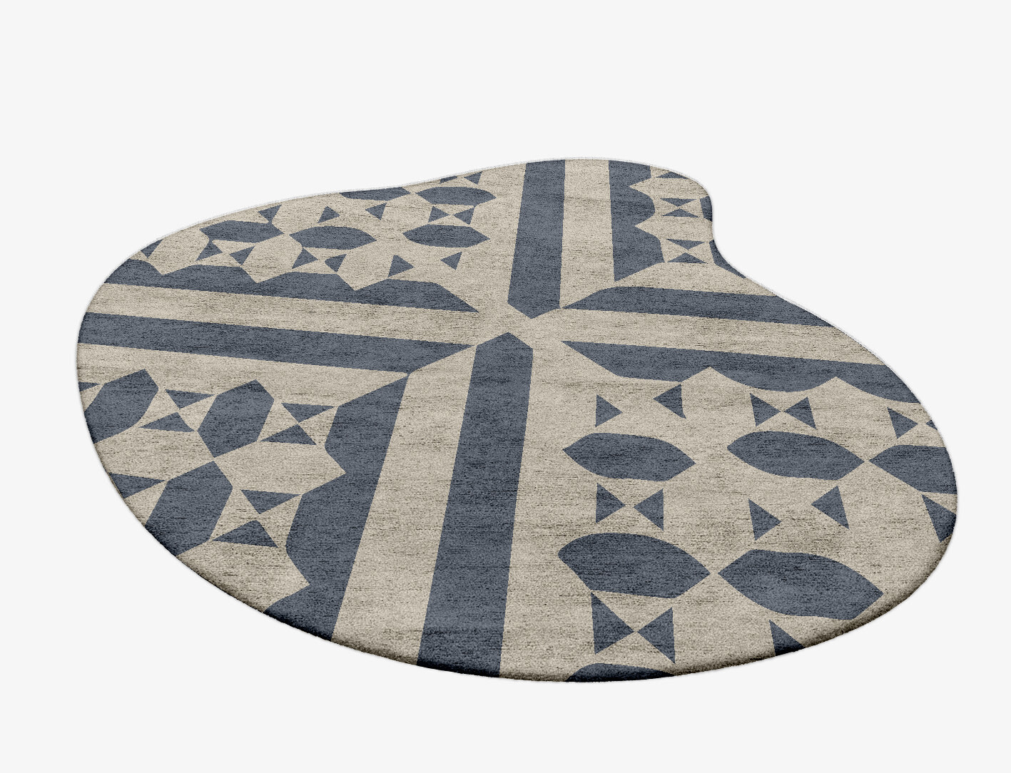 Elan Geometric Splash Hand Tufted Bamboo Silk Custom Rug by Rug Artisan