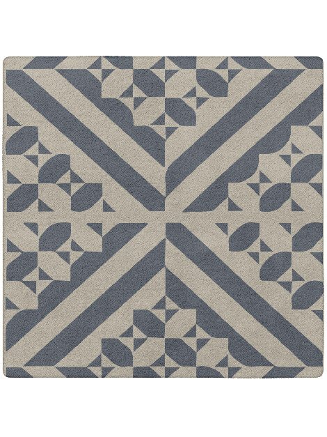 Elan Modern Geometrics Square Hand Tufted Pure Wool Custom Rug by Rug Artisan