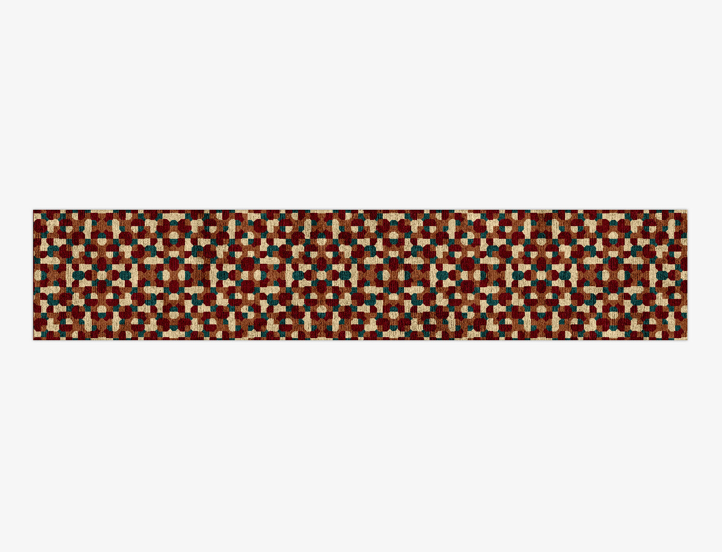 Elementary Geometric Runner Hand Knotted Bamboo Silk Custom Rug by Rug Artisan