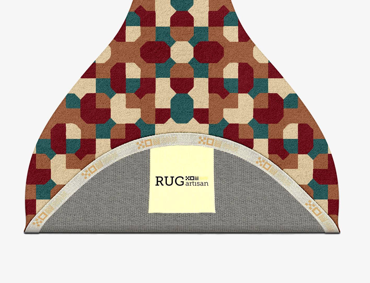 Elementary Modern Geometrics Drop Hand Tufted Pure Wool Custom Rug by Rug Artisan