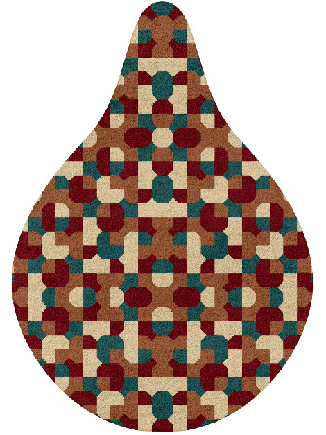 Elementary Modern Geometrics Drop Hand Tufted Pure Wool Custom Rug by Rug Artisan